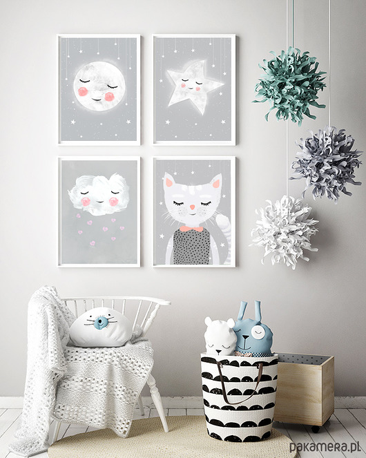 Zestaw ilustracji dla dzieci A4 Milo Mi