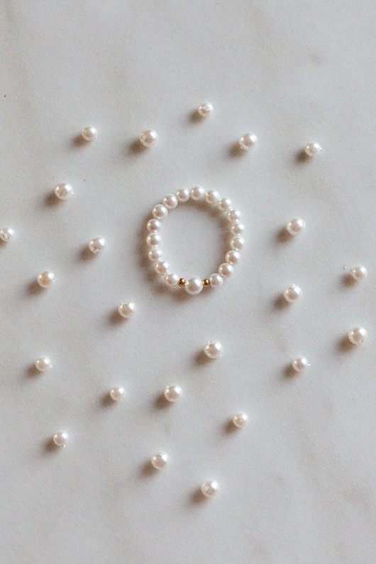 pierścionki elastyczne Pierścionek Luna Pearl