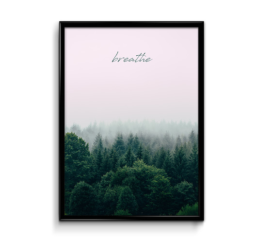 Plakat las breathe 50x70 Bury Lis