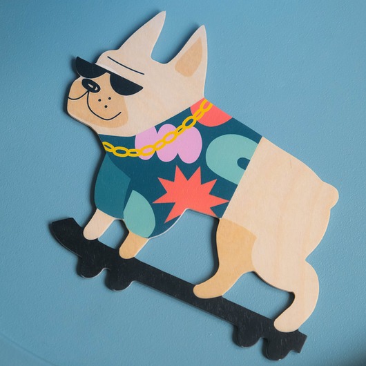 plakaty Plakat Snoop Boston Terrier - dekoracja ścienna