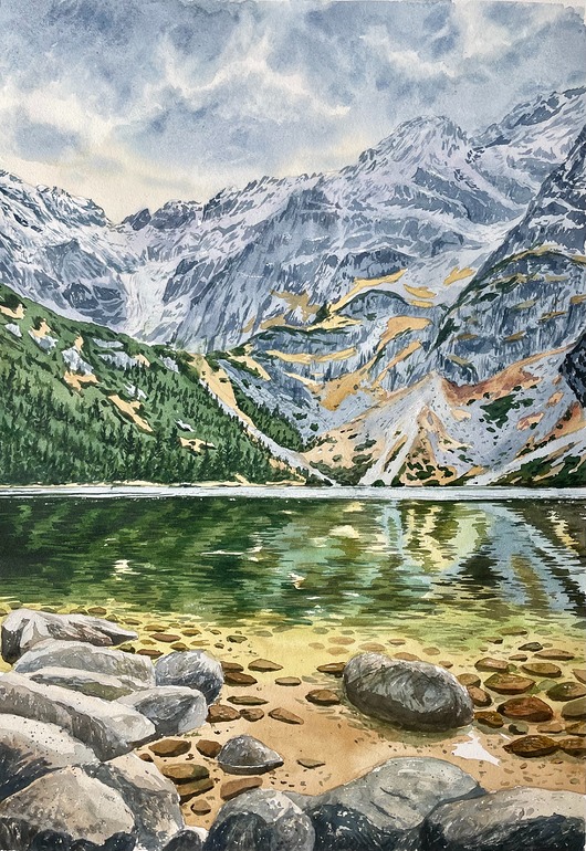 plakaty Plakat Tatry, Morskie Oko -szlachetny wydruk Fine art (giclee)