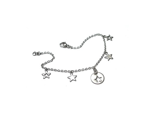 kolczyki srebrne Alloys Collection -  /Line/ star - bransoletka