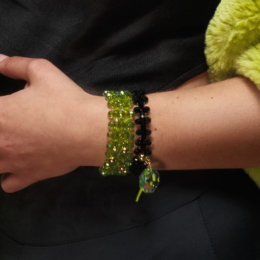 bransoletki ze szkła Bransoletka potrójna Crystal Big Delight