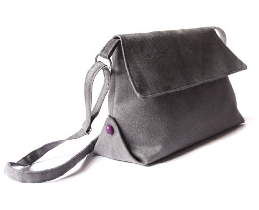 torebka midi - grey & violet - elfagado