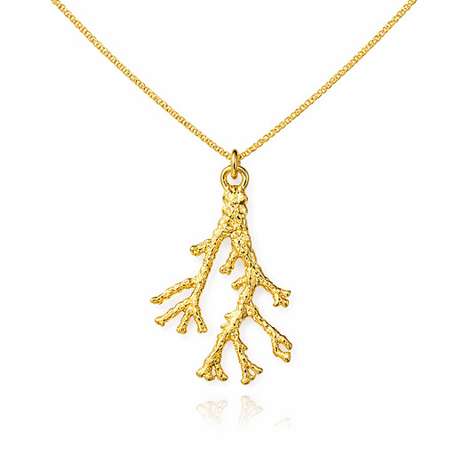 złote naszyjniki KORALOWIEC -naszyjnik  srebro złocone 24K