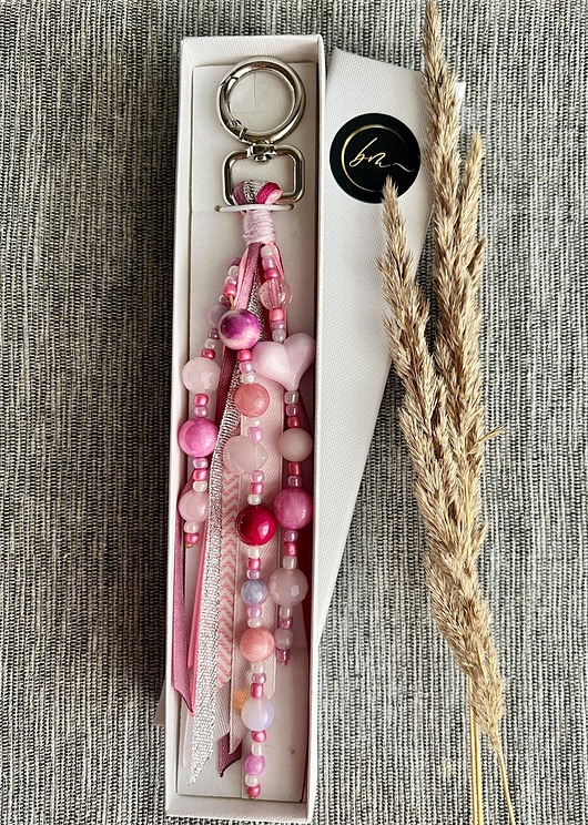 breloki Breloczek do torebki. Brelok do kluczy. Pink