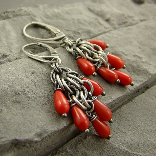 Koralowe Chainmaille RayOfArt