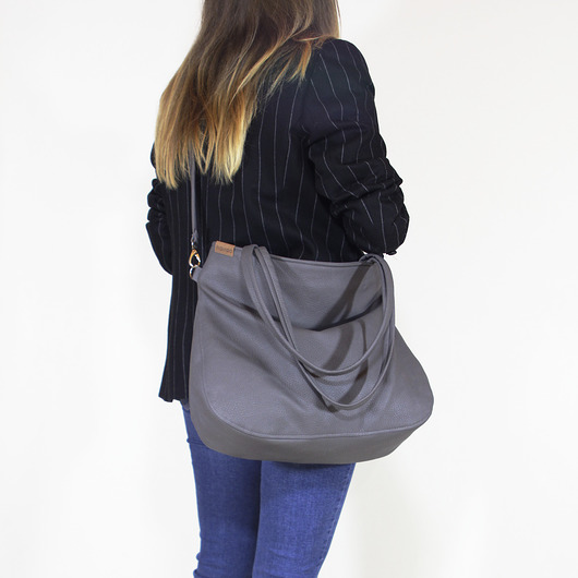 Pacco bag torebka szary tekstura vegan hairoo