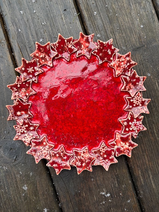 deski do krojenia i tace Talerzyk świąteczny