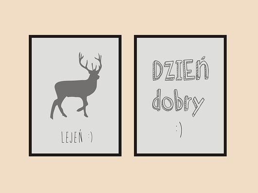 POSTERY - 2 szt.  Lejeń + Dzień dobry KOKO by HOKO