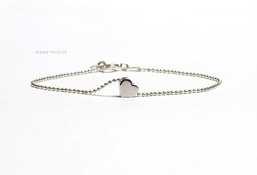 Small silver heart elma