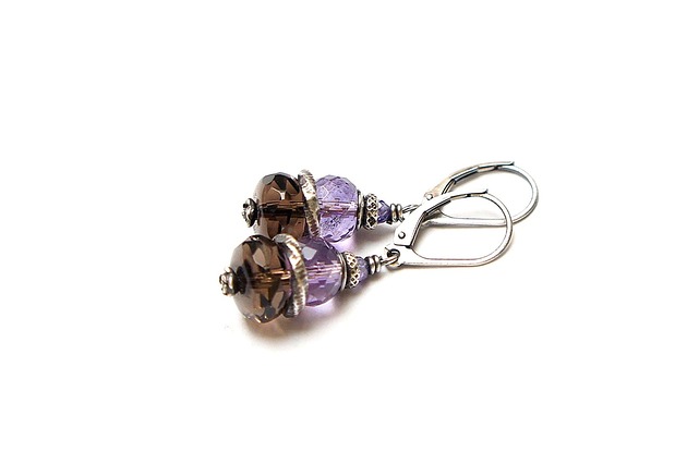 kolczyki z kamieniami Kolczyki Śliwki w czekoladzie vol. 9 