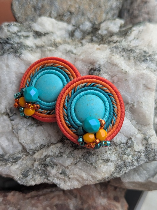 kolczyki soutache Idzie jesień