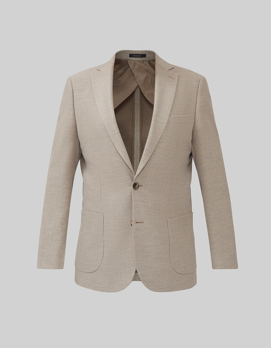 marynarki męskie Marynarka do zestawu antico beżowy slim fit