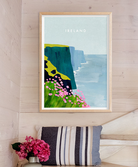 plakaty Irlandia - klify nad oceanem - plakat fine art