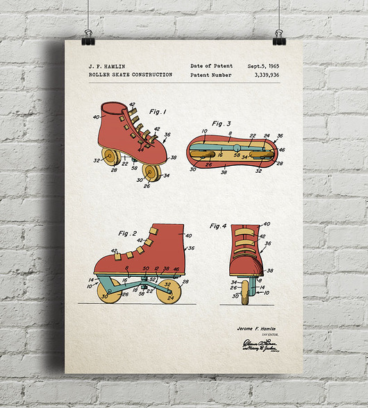 plakaty Plakat Rolki - patent