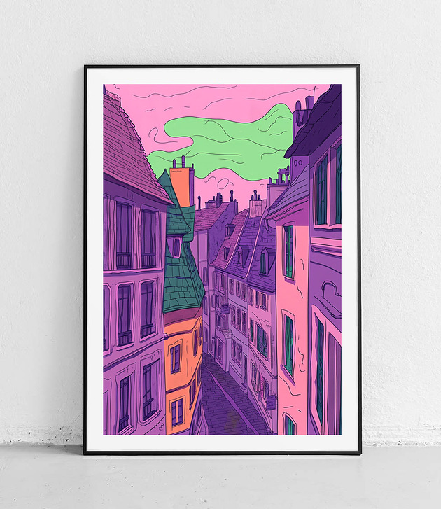 plakaty Plakat - Zakątki Miasta w Schemacie