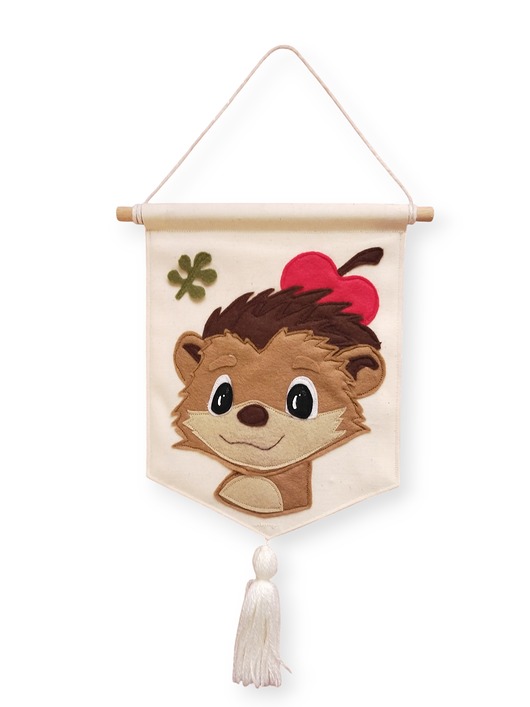 obrazy i plakaty do pokoju dziecięcego Wisząca ozdoba na ścianę do pokoju Jeż