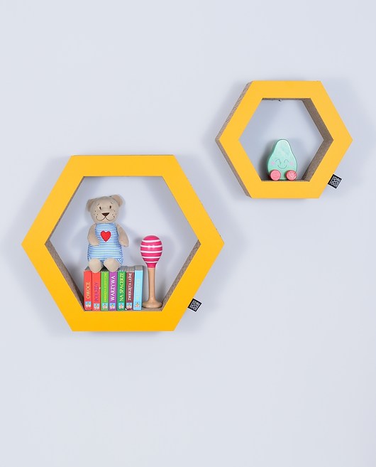Półka hexagon zestaw  miodowy ecoono