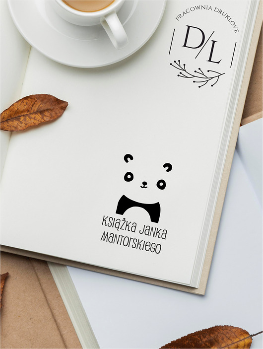 stemple Stempel Ex Libris Exlibris personalizowany Panda
