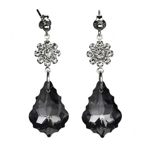 Długie barokowe kolczyki kryształ Swarovski glamour SOTHO