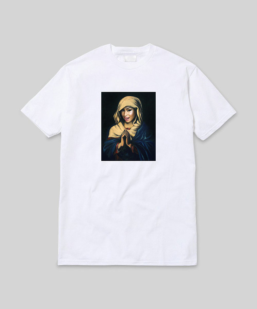 T-shirt Nicki White Tee Back to Black