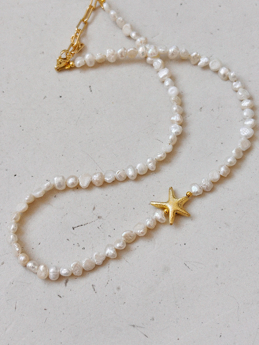 złote naszyjniki Naszyjnik z pereł naturalnych gwiazda