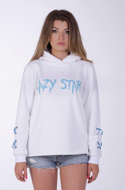 Lazy Star white sweatshirt xKingSize