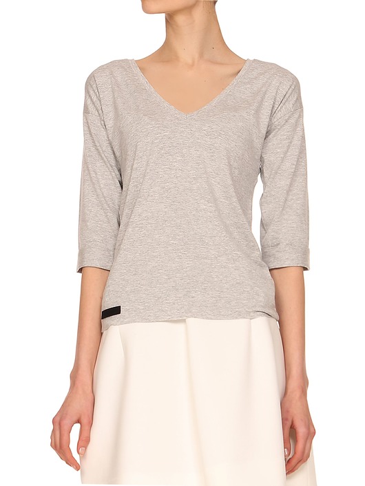  T-shirt szary  YY500203_RAL7037 YULIYA BABICH