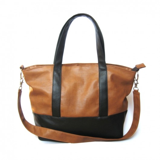 Brown&Black Shopper Bag sabi tatka