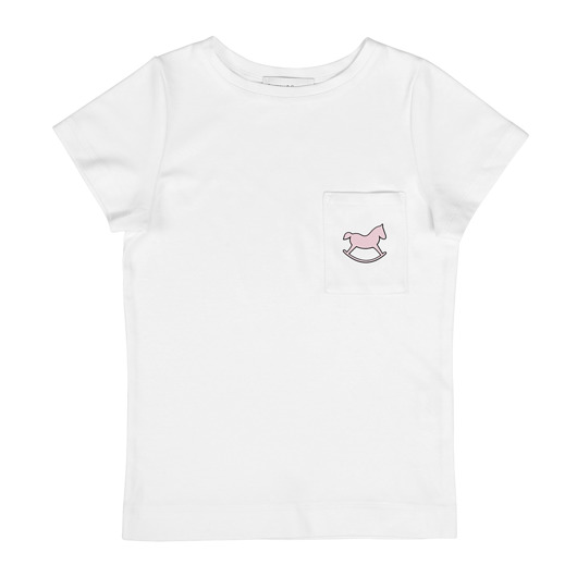 t-shirty dla dziewczynki T-shirt dziecięcy Premium Logo Pudrowy róż