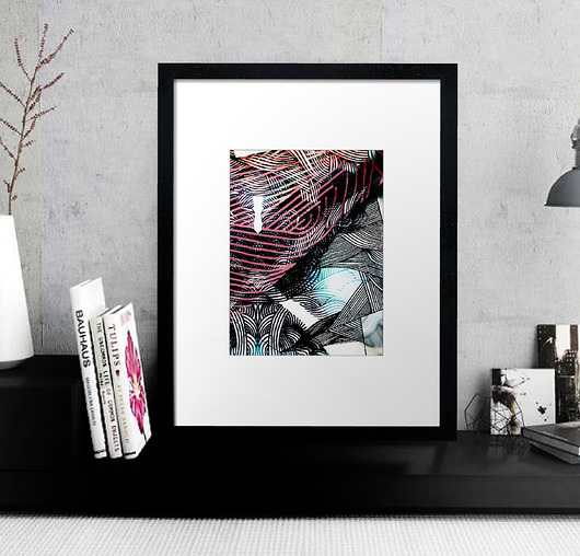 Plakat Grafika autorski wzór "Quartz" ThinLine