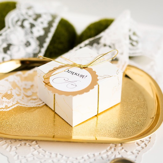 upominki dla gości Pudełeczko podziękowanie Chrzest Święty