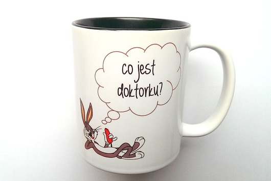 KUBEK Co jest doktorku? z CZARNYM WNĘTRZEM FarrowDesign