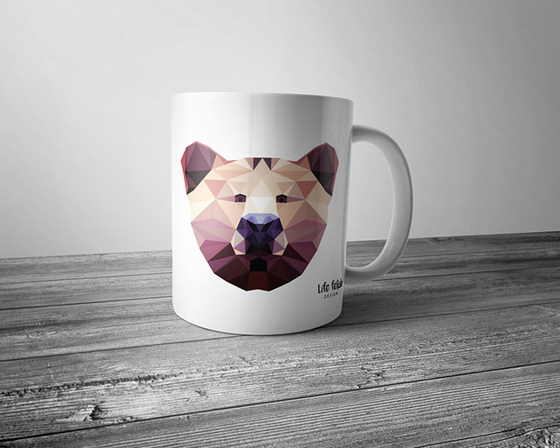 kubki Kubek z misiem DUŻY 440 ml