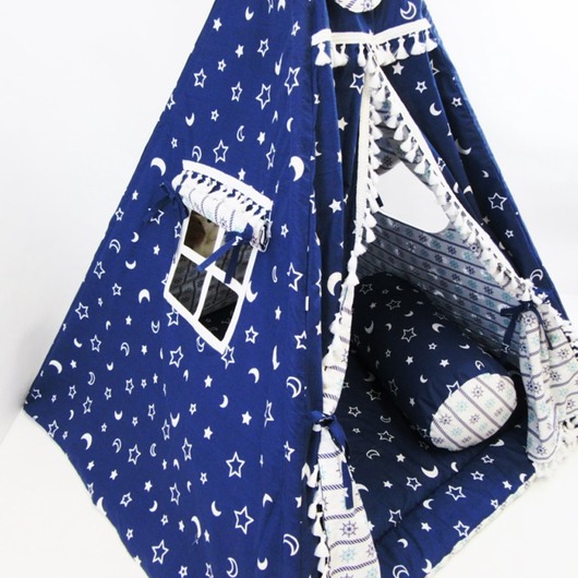Dwustronne Tipi Granat Biel Enitka Sweet Baby Room