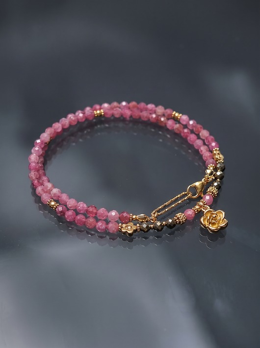 chokery Turmaliny różowe /choker/ vol. 57 - naszyjnik - Szlachetna kolekcja