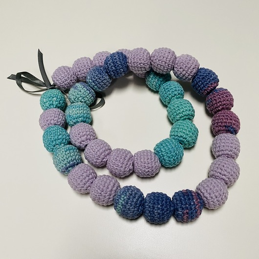 korale Korale szydełkowe naszyjnik boho handmade bawełna