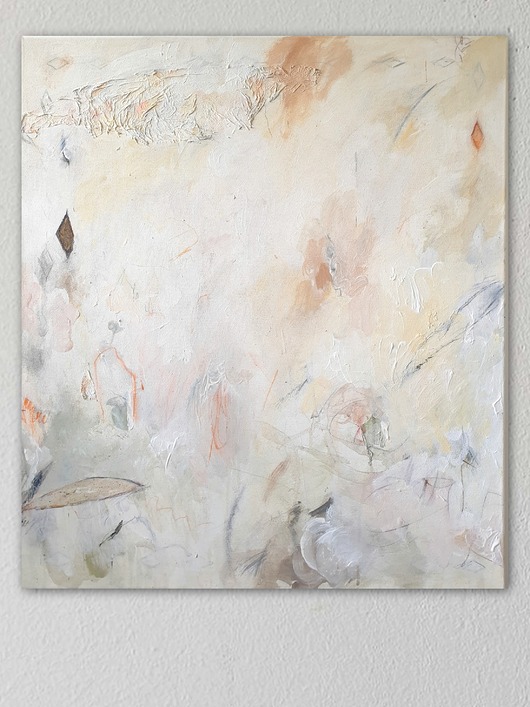 obrazy "Missing story" 70x80 cm, obraz na płótnie, pigmenty ziemne, akryl