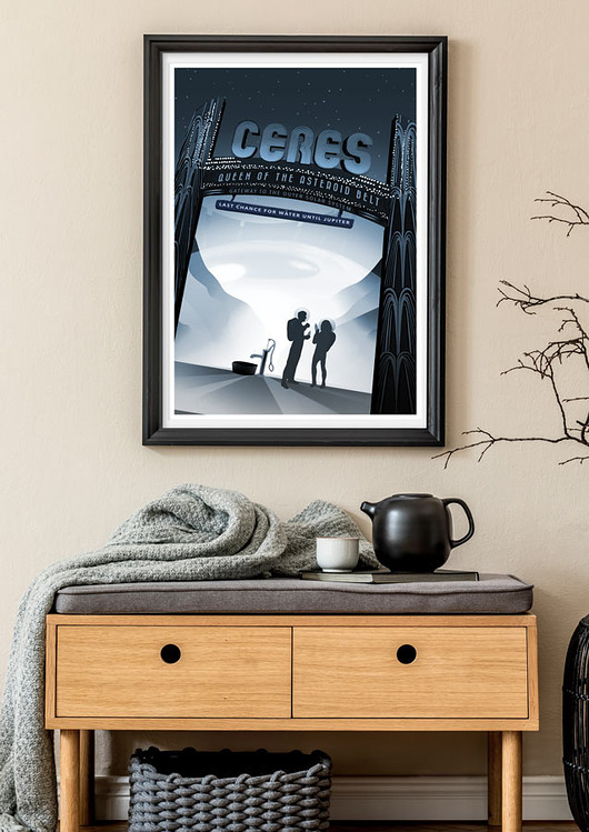 plakaty Planeta Ceres - plakat 50x70 cm - NASA fine art