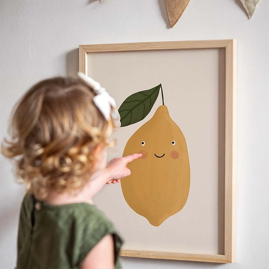 obrazy i plakaty do pokoju dziecięcego Plakat Kwaśna cytrynka - Plakaty Na Ścianę Dla Dzieci