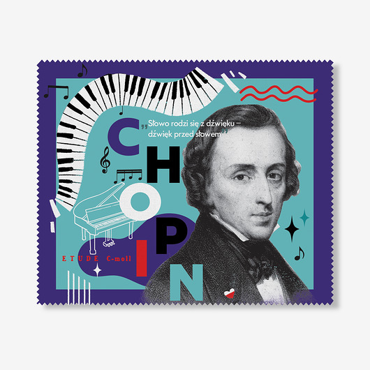 etui na okulary Ściereczka do okularów Chopin