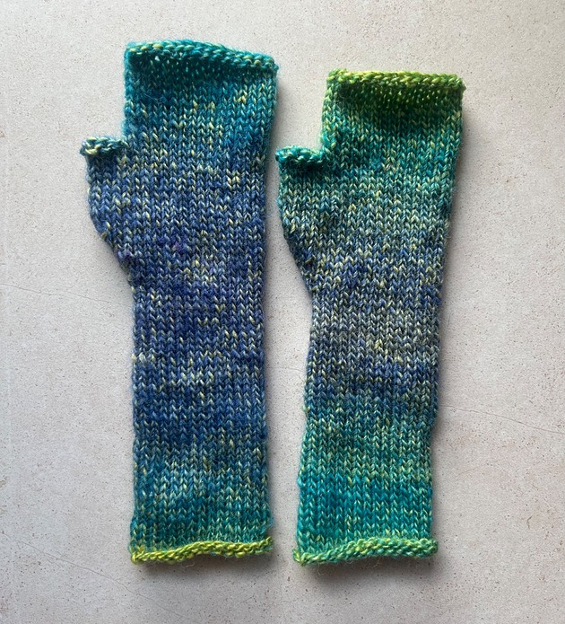 rękawiczki damskie Mitenki z wełną wody jeziora