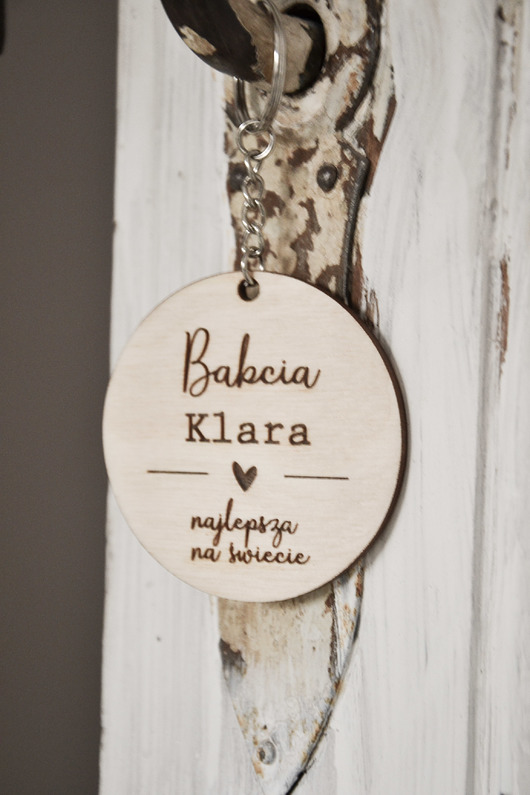 akcesoria dziecięce - różne Drewniany brelok dla Babci i Dziadka - najlepsi