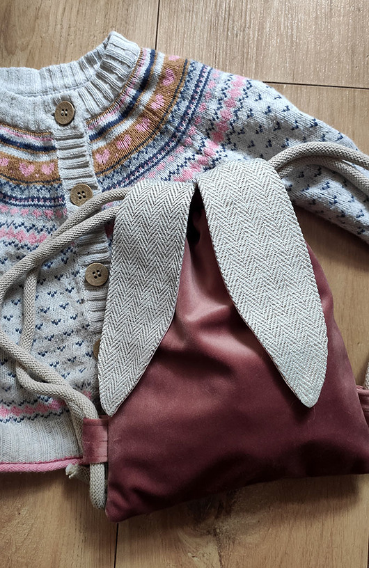 Mini plecak różowy króliczek raspberi