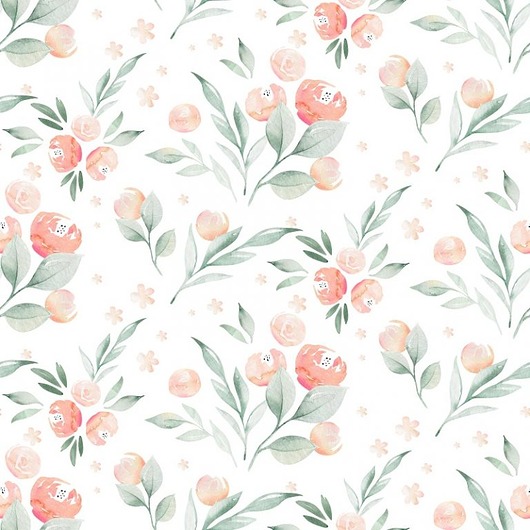 naklejki ścienne do pokoju dziecka Tapeta Little Flowers 1 53cmx10m PZ
