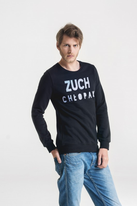 ZUCH CHŁOPAK Bluza Męska CZARNA GAU great as You