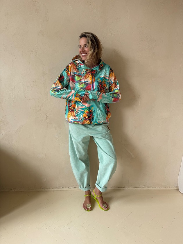 bluza z kapturem damska Bluza oversize ORIENT