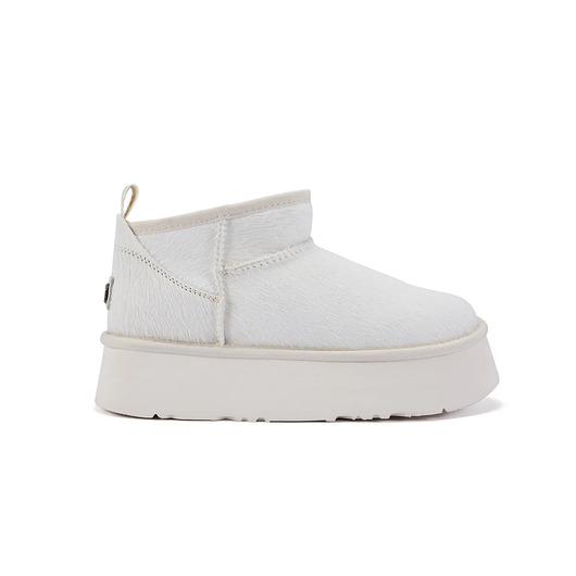 półbuty damskie Cosy Ultra Short Platform BOOTS CREAM