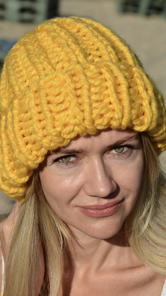 czapki damskie Czapka handmade